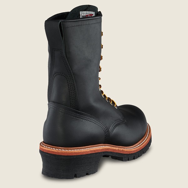 Red Wing Safety Boots Loggermax - 9-Inch Toe - Made To Order - Svart - Herre 1634-QXGAD